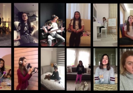 Müzikle #EvdeKal dediler