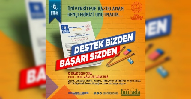 Üniversite adaylarına büyük destek